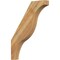 Ekena Millwork 4"W x 26"D x 34"H Funston Rough Sawn Knee Brace, Western Red Cedar BRC04X26X34FST00RWR - alternate 1